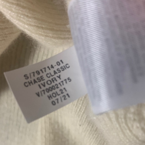 Banana Republic Cream Ivory 💯 % Cashmere Cowl Neck Sweater Size XL Like New - Picture 9 of 9